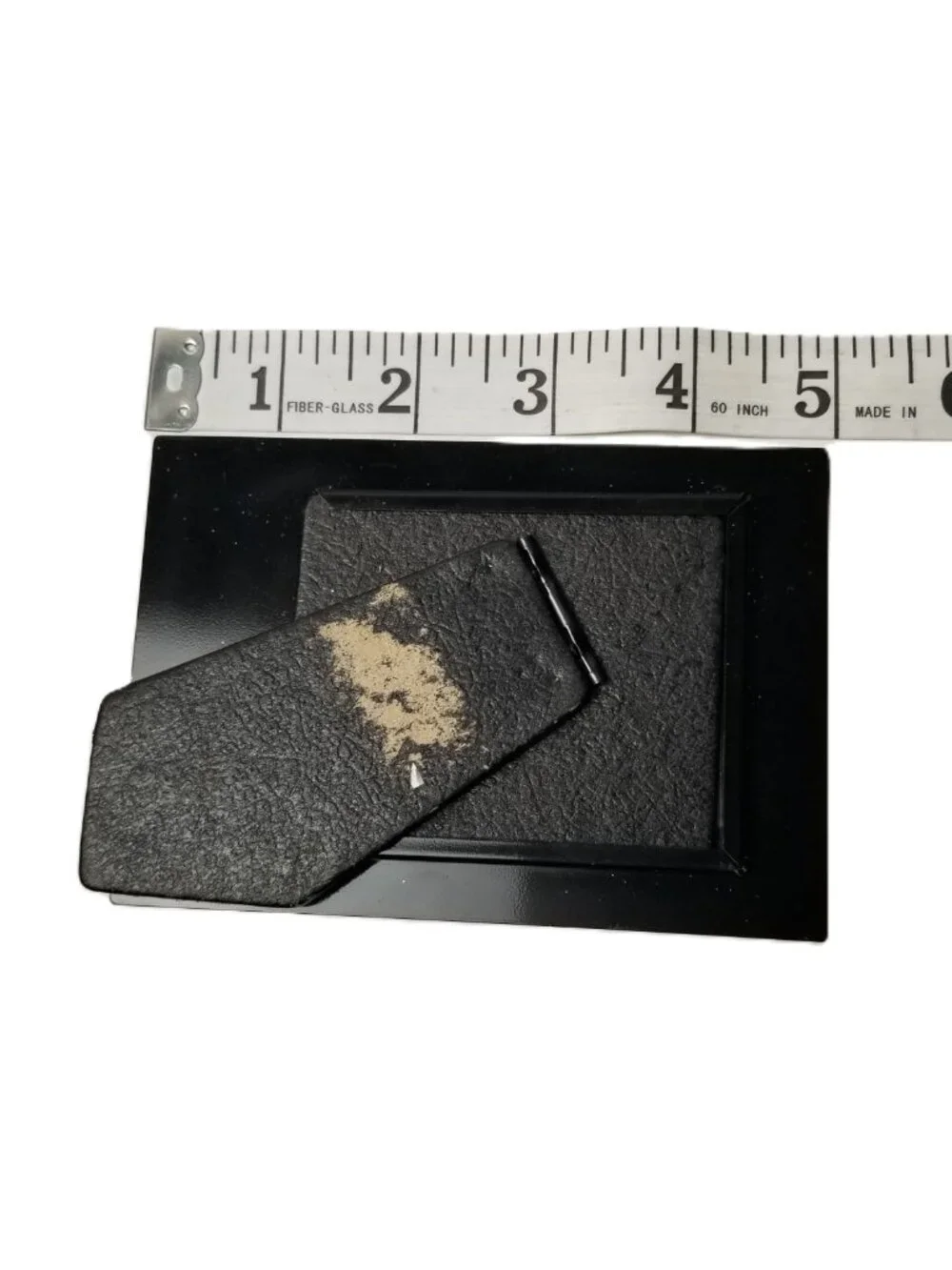 Dollar Sign Picture Frame Black Gold Glitter 2.75x2 Photo Tabletop Decor